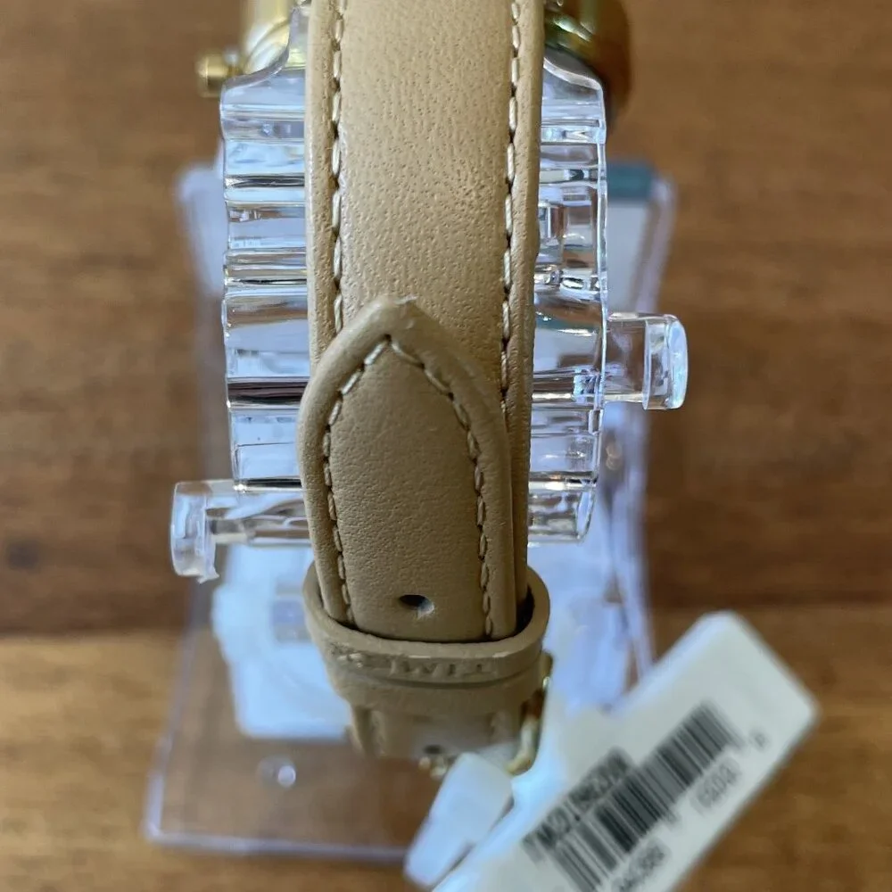 NWT, Timex TW2U96200 Women's Tan Easy Reader w/2nd-Hand Leather Strap 30mm Watch - Picture 9 of 9